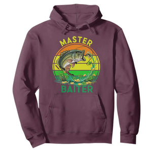Funny Bass Fishing St Patricks Day Hoodie Master Baiter TS14 Maroon Print Your Wear
