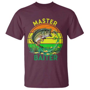 Funny Bass Fishing St Patricks Day T Shirt Master Baiter TS14 Maroon Print Your Wear