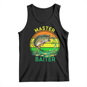 Funny Bass Fishing St Patricks Day Tank Top Master Baiter TS14 Black Print Your Wear