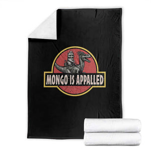 Retro Mongo is Appalled Throw Blanket Princess Cat Riding Dinosaur Book Lover TS14 Black Print Your Wear