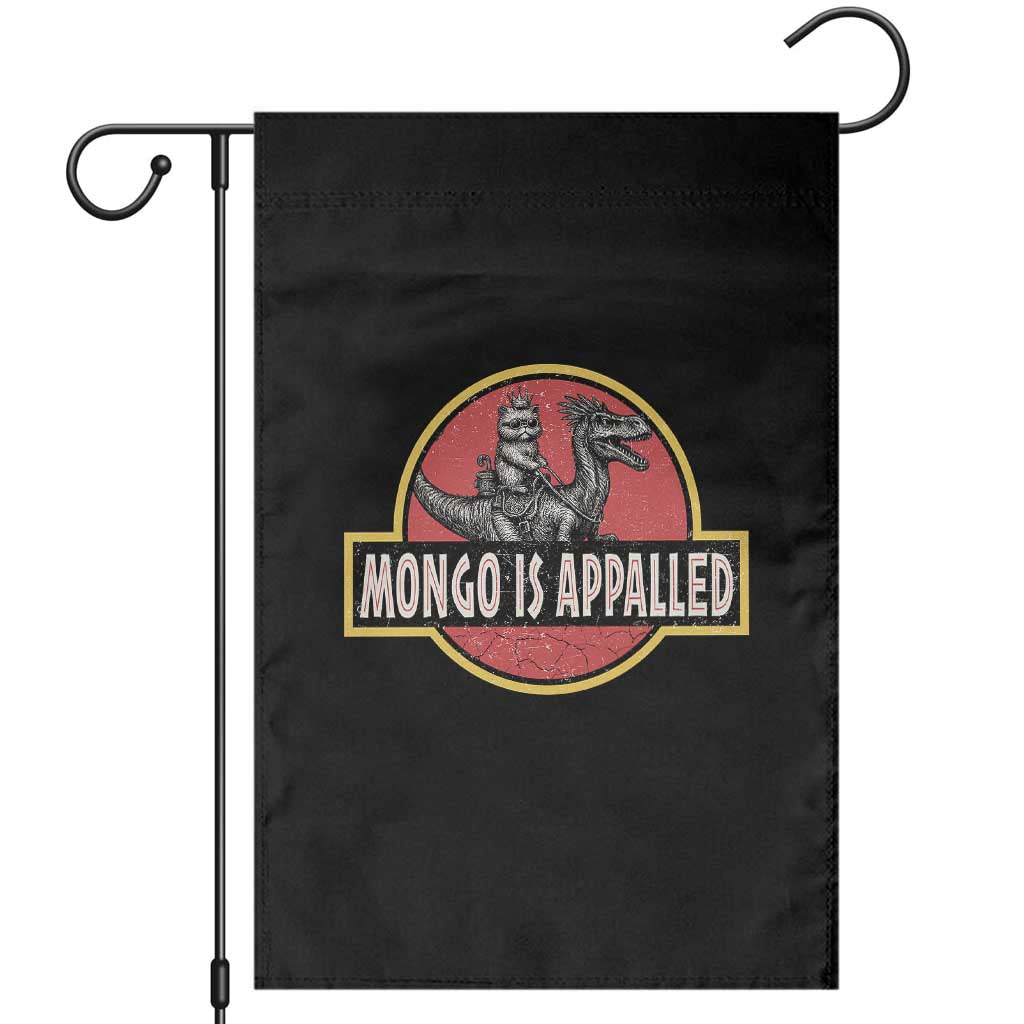 Retro Mongo is Appalled Garden Flag Princess Cat Riding Dinosaur Book Lover TS14 Black Print Your Wear