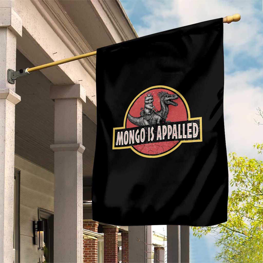 Retro Mongo is Appalled Garden Flag Princess Cat Riding Dinosaur Book Lover TS14 Print Your Wear