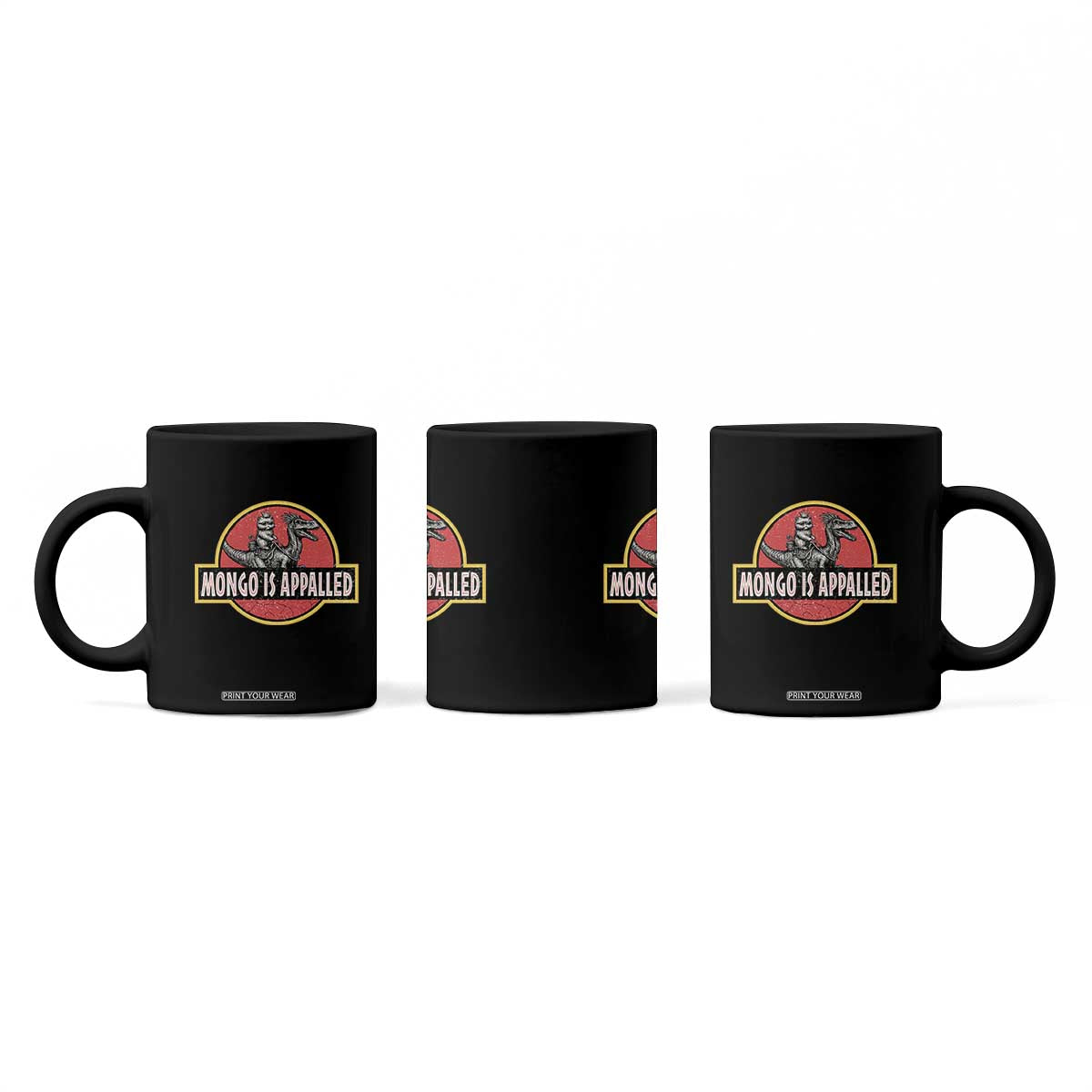 Retro Mongo is Appalled Coffee Mug Princess Cat Riding Dinosaur Book Lover TS14 Print Your Wear