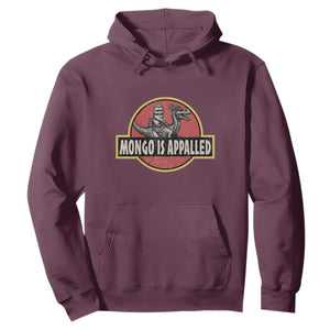 Retro Mongo is Appalled Hoodie Princess Cat Riding Dinosaur Book Lover TS14 Maroon Print Your Wear