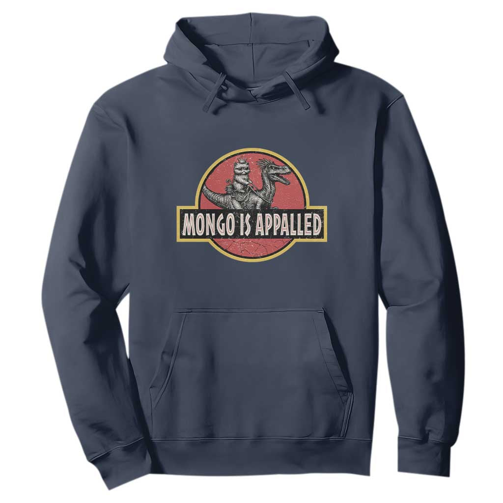 Retro Mongo is Appalled Hoodie Princess Cat Riding Dinosaur Book Lover TS14 Navy Print Your Wear