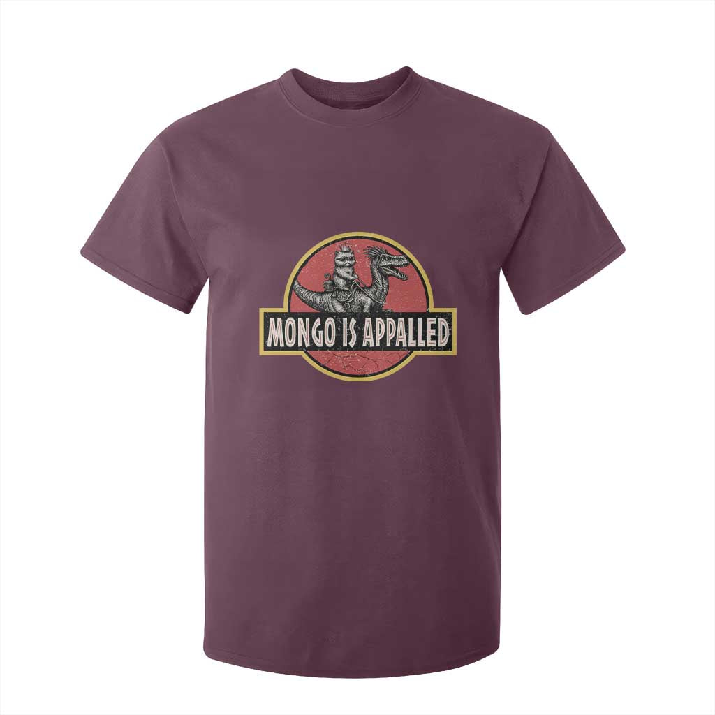 Retro Mongo is Appalled T Shirt For Kid Princess Cat Riding Dinosaur Book Lover TS14 Maroon Print Your Wear