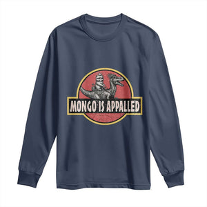 Retro Mongo is Appalled Long Sleeve Shirt Princess Cat Riding Dinosaur Book Lover TS14 Navy Print Your Wear