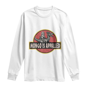 Retro Mongo is Appalled Long Sleeve Shirt Princess Cat Riding Dinosaur Book Lover TS14 White Print Your Wear