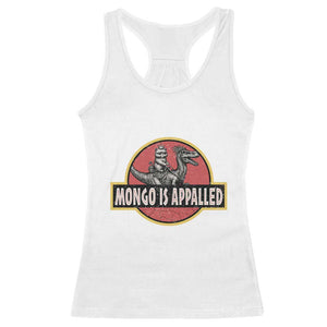 Retro Mongo is Appalled Racerback Tank Top Princess Cat Riding Dinosaur Book Lover TS14 White Print Your Wear