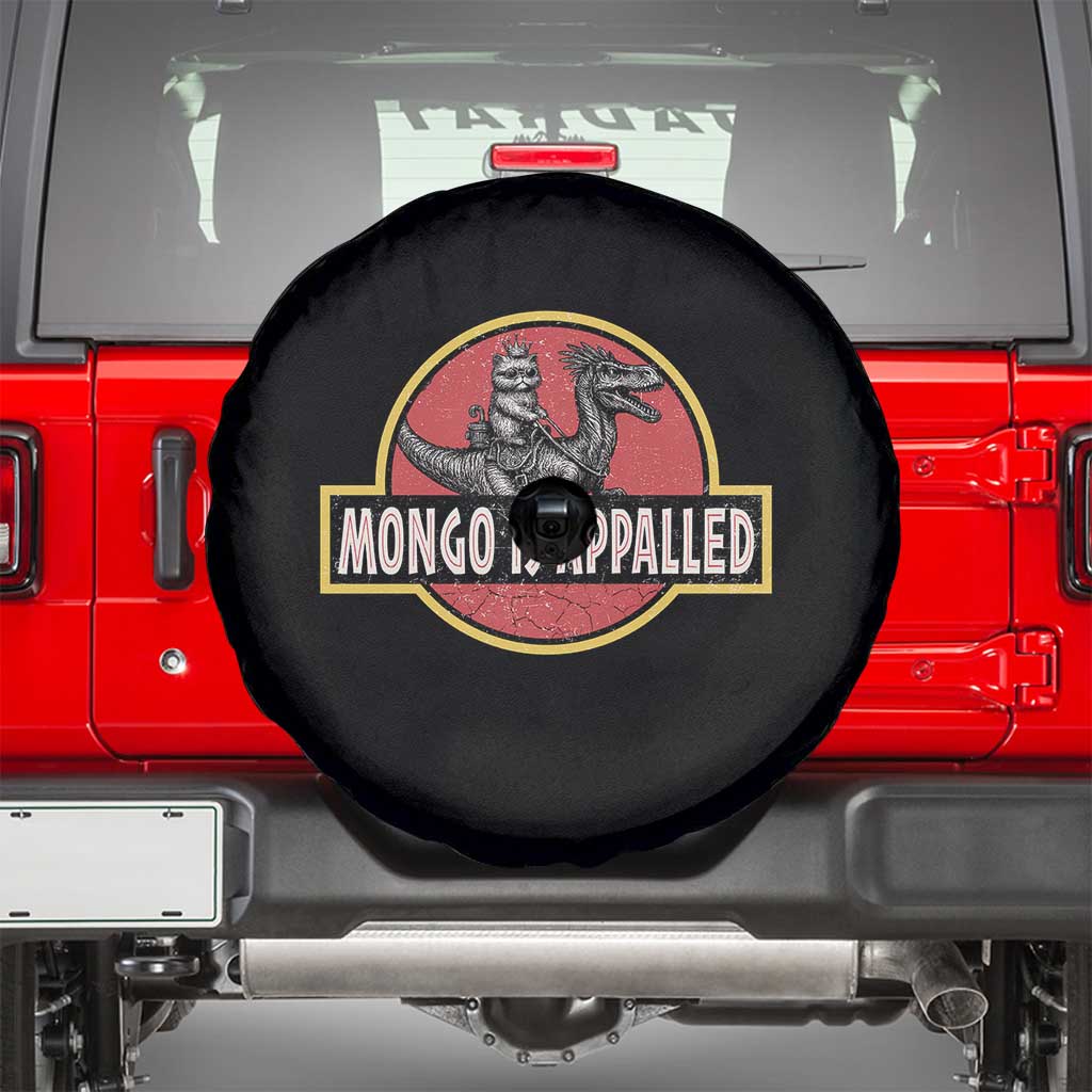 Retro Mongo is Appalled Spare Tire Cover Princess Cat Riding Dinosaur Book Lover TS14 Black Print Your Wear