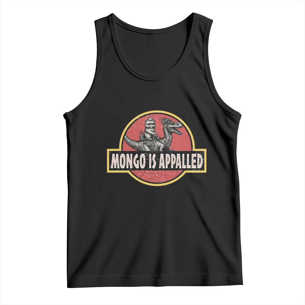 Retro Mongo is Appalled Tank Top Princess Cat Riding Dinosaur Book Lover TS14 Black Print Your Wear