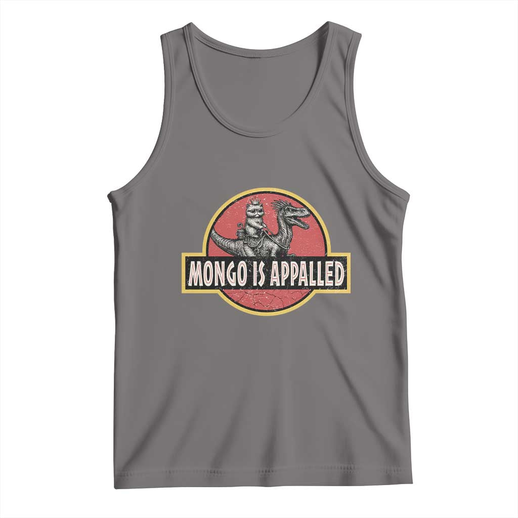 Retro Mongo is Appalled Tank Top Princess Cat Riding Dinosaur Book Lover TS14 Deep Heather Print Your Wear