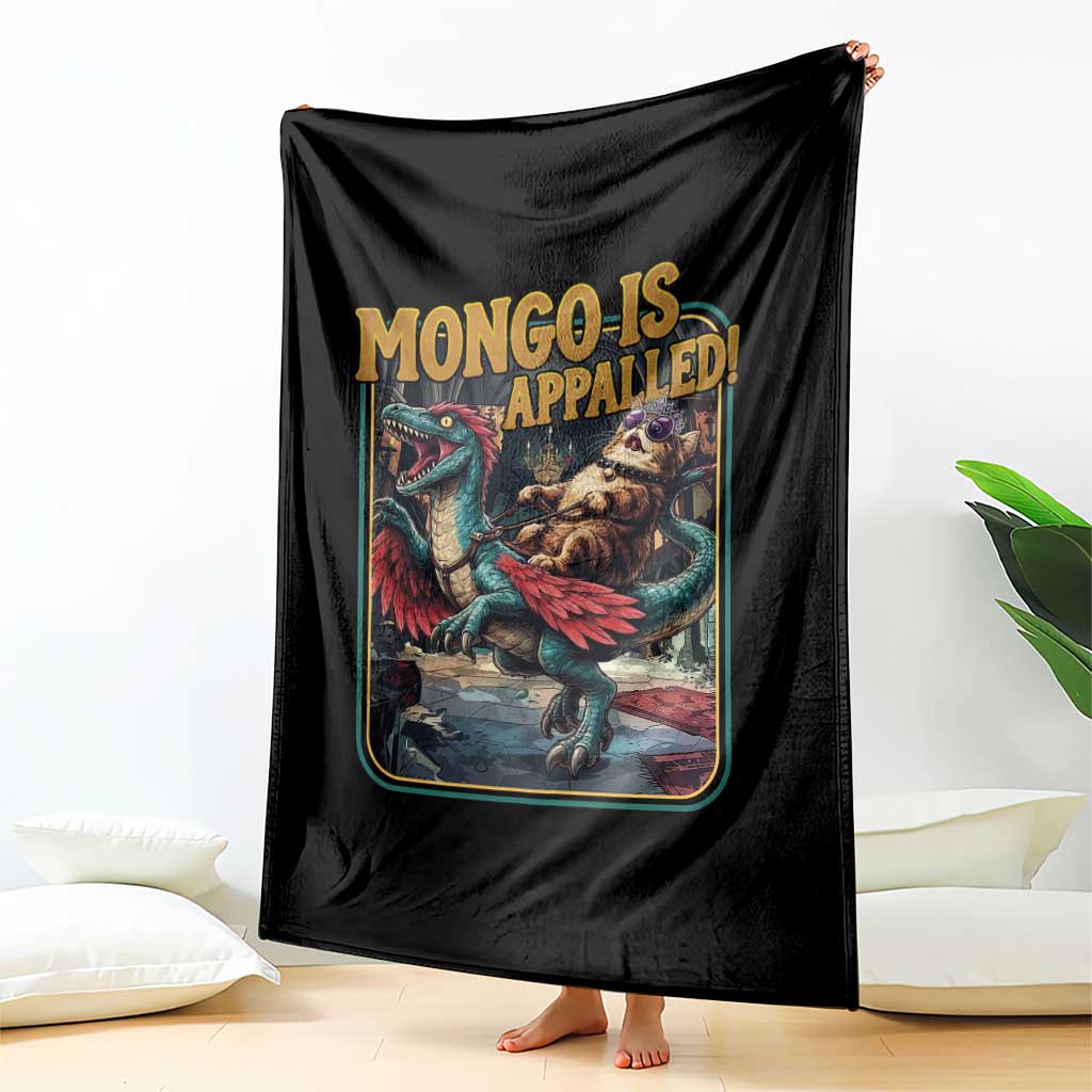 Mongo is Appalled Throw Blanket Vintage Princess Cat Riding Dinosaur Sci-Fi Book Lover TS14 Print Your Wear
