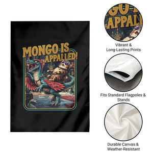 Mongo is Appalled Garden Flag Vintage Princess Cat Riding Dinosaur Sci-Fi Book Lover TS14 Print Your Wear