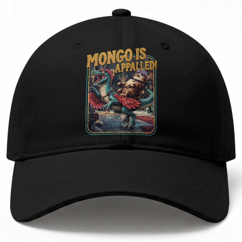 Mongo is Appalled Baseball Cap Vintage Princess Donut Riding Mongo TS14 Print Your Wear