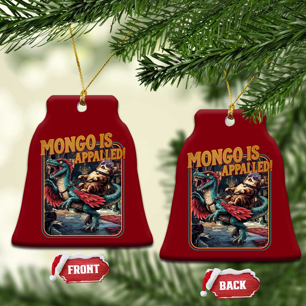 Mongo is Appalled Ceramic Ornament Vintage Princess Cat Riding Dinosaur Sci-Fi Book Lover TS14 Print Your Wear