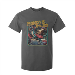 Mongo is Appalled T Shirt For Kid Vintage Princess Cat Riding Dinosaur Sci-Fi Book Lover TS14 Dark Heather Print Your Wear