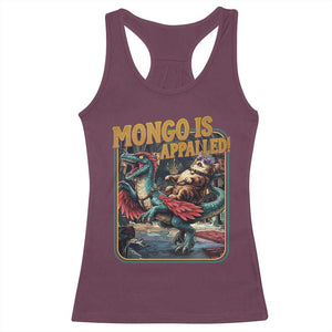 Mongo is Appalled Racerback Tank Top Vintage Princess Cat Riding Dinosaur Sci-Fi Book Lover TS14 Maroon Print Your Wear