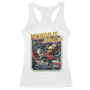 Mongo is Appalled Racerback Tank Top Vintage Princess Cat Riding Dinosaur Sci-Fi Book Lover TS14 White Print Your Wear