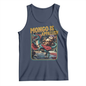Mongo is Appalled Tank Top Vintage Princess Cat Riding Dinosaur Sci-Fi Book Lover TS14 Navy Print Your Wear