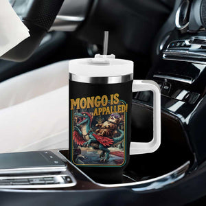 Mongo is Appalled Tumbler With Handle Vintage Princess Cat Riding Dinosaur Sci-Fi Book Lover TS14 Print Your Wear