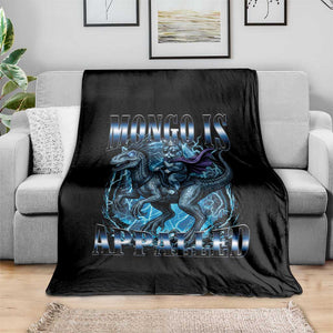 Mongo is Appalled Throw Blanket Funny Princess Cat Riding Dinosaur TS14 Print Your Wear