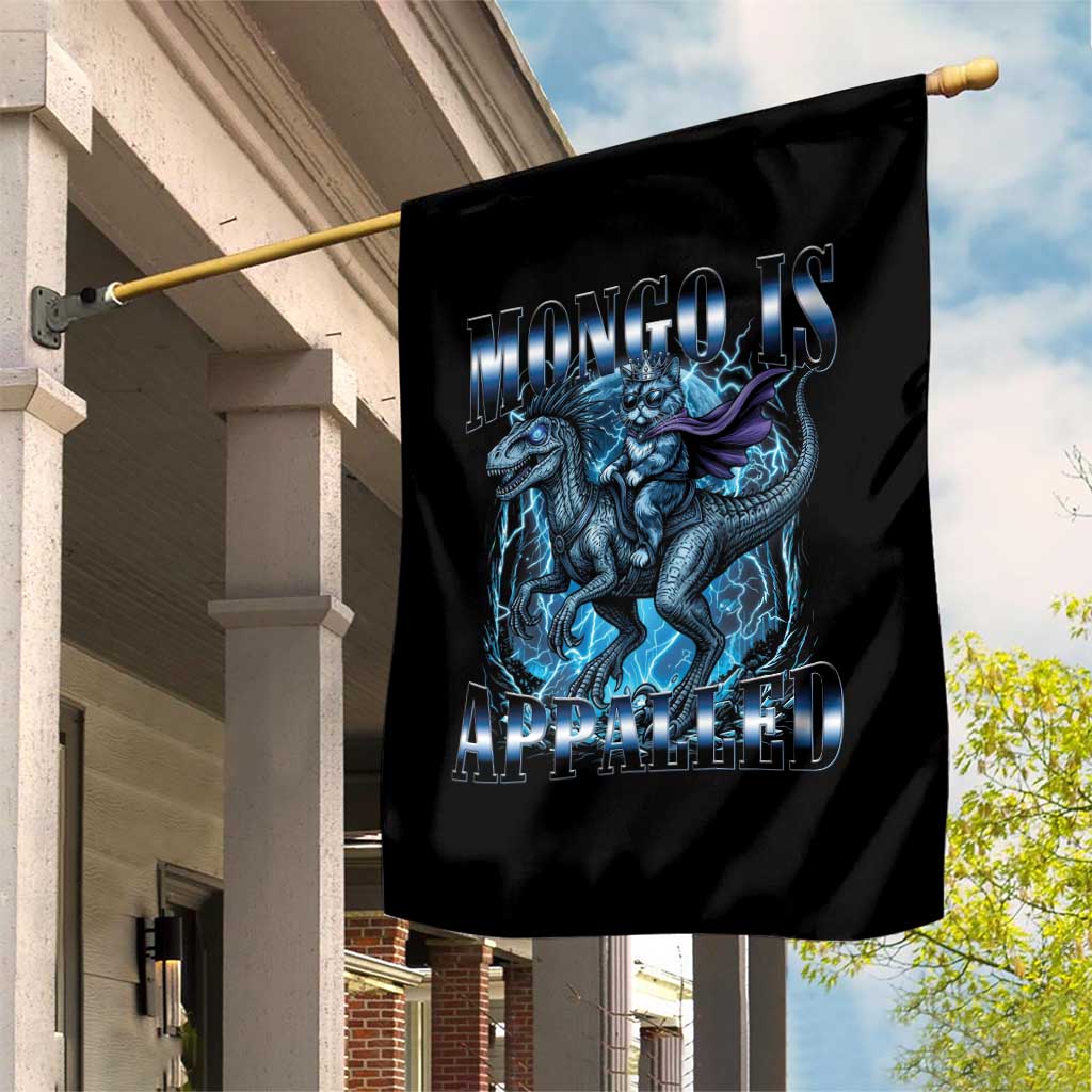 Mongo is Appalled Garden Flag Funny Princess Cat Riding Dinosaur TS14 Print Your Wear