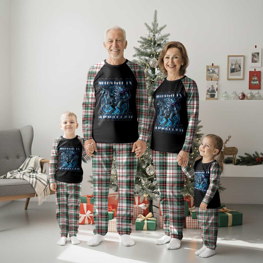 Mongo is Appalled Plaid Pajama Set Funny Princess Cat Riding Dinosaur TS14 Christmas Plaid Print Your Wear