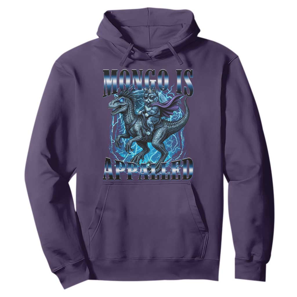 Mongo is Appalled Hoodie Funny Princess Cat Riding Dinosaur TS14 Purple Print Your Wear