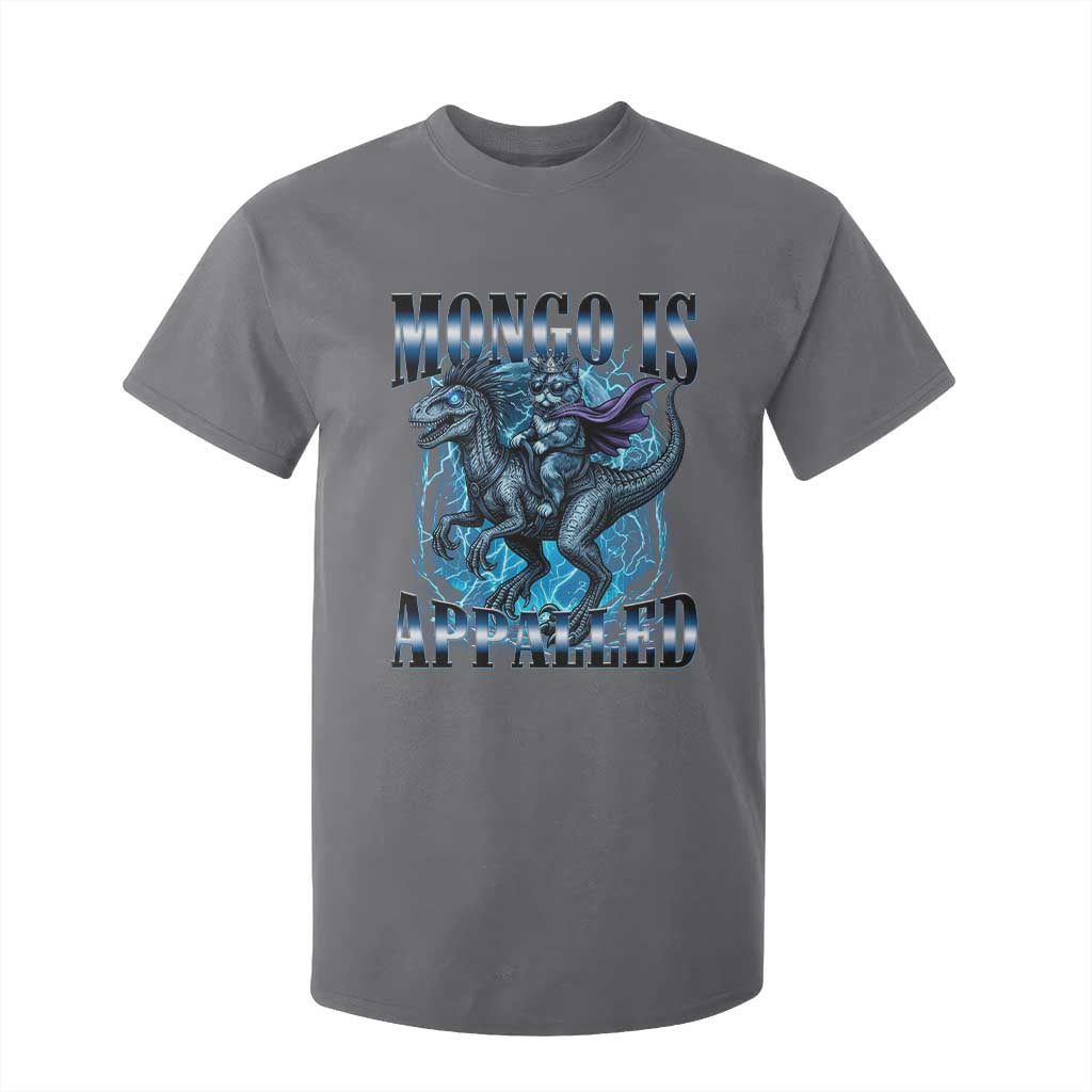Mongo is Appalled T Shirt For Kid Funny Princess Cat Riding Dinosaur TS14 Charcoal Print Your Wear