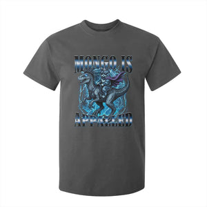 Mongo is Appalled T Shirt For Kid Funny Princess Cat Riding Dinosaur TS14 Dark Heather Print Your Wear