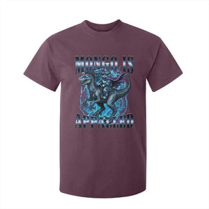 Mongo is Appalled T Shirt For Kid Funny Princess Cat Riding Dinosaur TS14 Maroon Print Your Wear