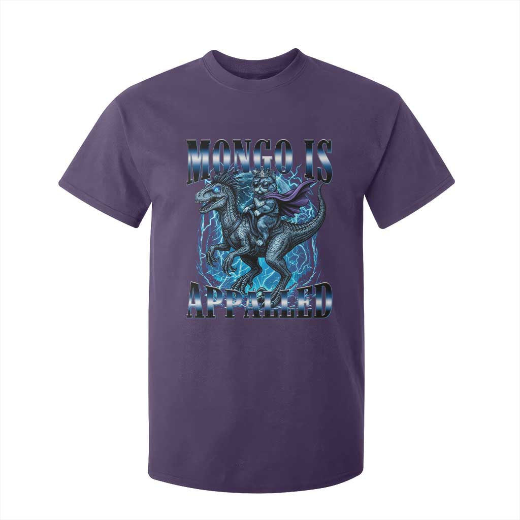 Mongo is Appalled T Shirt For Kid Funny Princess Cat Riding Dinosaur TS14 Purple Print Your Wear