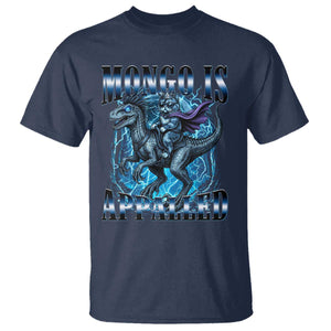 Mongo is Appalled T Shirt Funny Princess Cat Riding Dinosaur TS14 Navy Print Your Wear