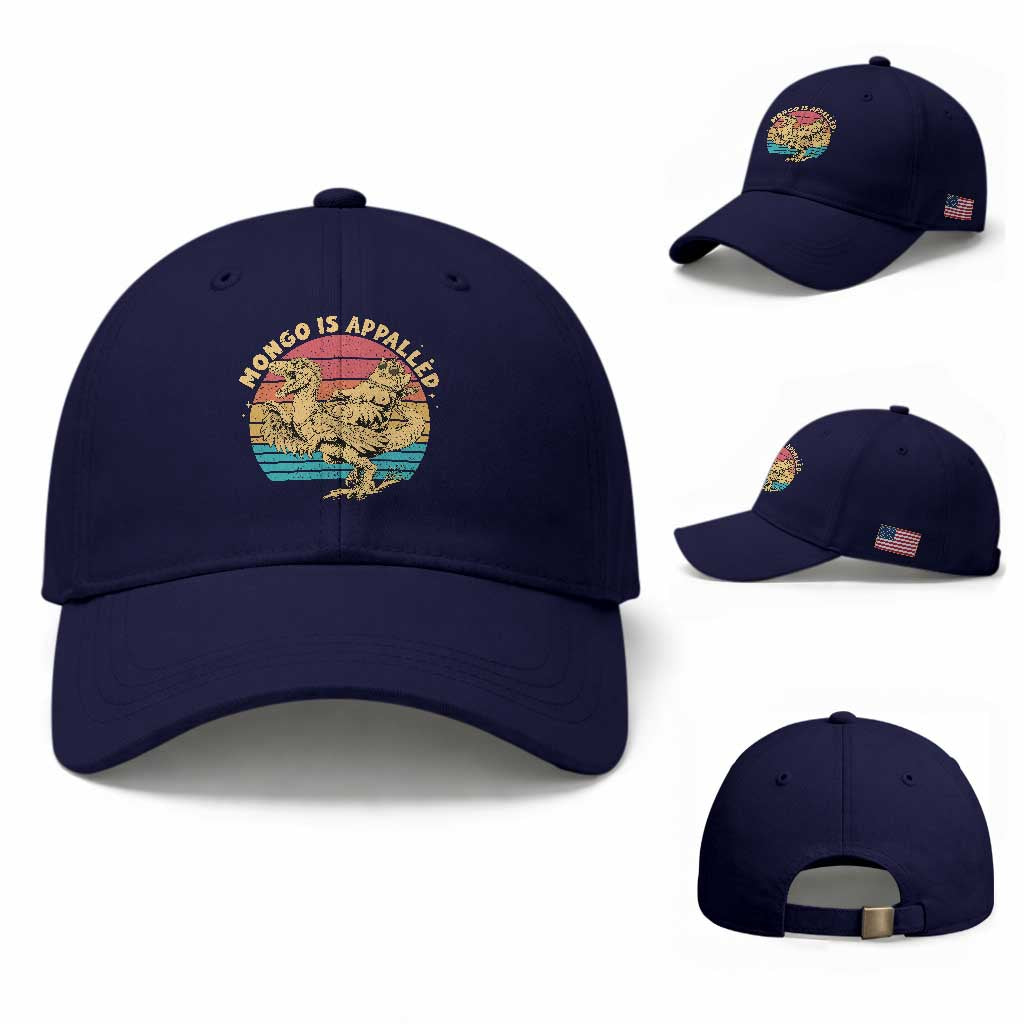 Mongo is Appalled Baseball Cap Vintage Princess Cat Riding Dinosaur TS14 Baseball Cap Universal Fit Dark Blue Print Your Wear