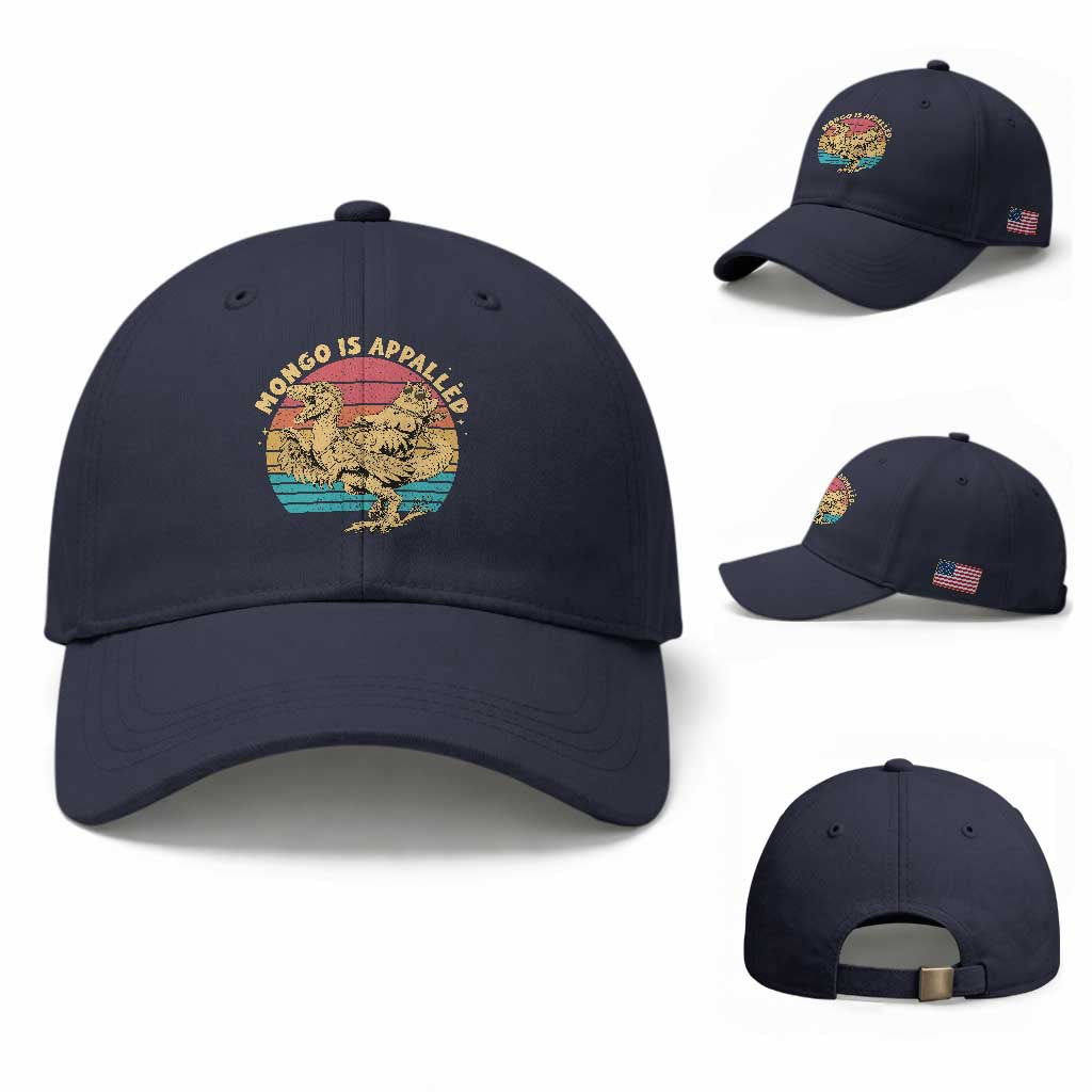 Mongo is Appalled Baseball Cap Vintage Princess Cat Riding Dinosaur TS14 Baseball Cap Universal Fit Navy Print Your Wear