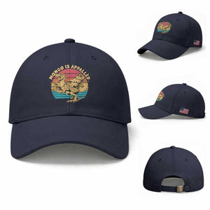 Mongo is Appalled Baseball Cap Vintage Princess Cat Riding Dinosaur TS14 Baseball Cap Universal Fit Navy Print Your Wear