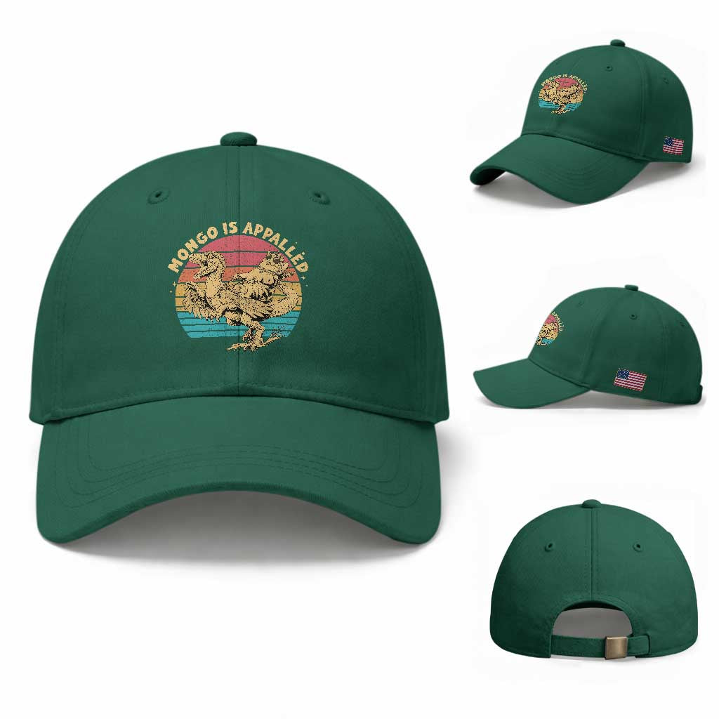 Mongo is Appalled Baseball Cap Vintage Princess Cat Riding Dinosaur TS14 Baseball Cap Universal Fit Irish Green Print Your Wear