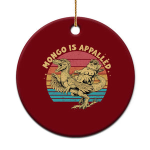 Mongo is Appalled Ceramic Ornament Vintage Princess Cat Riding Dinosaur TS14 1pc Red Print Your Wear