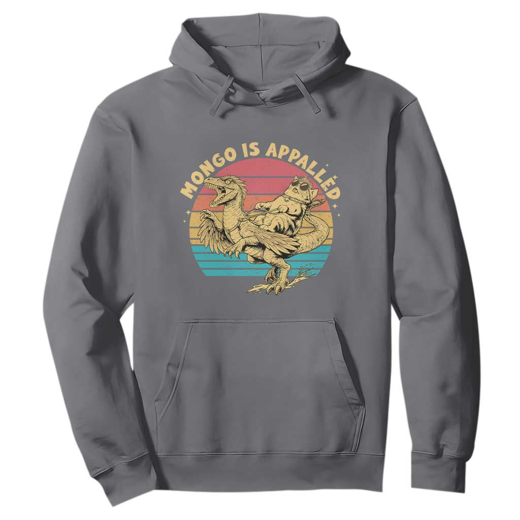 Mongo is Appalled Hoodie Vintage Princess Cat Riding Dinosaur TS14 Charcoal Print Your Wear