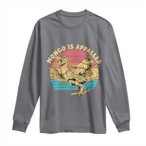 Mongo is Appalled Long Sleeve Shirt Vintage Princess Cat Riding Dinosaur TS14 Charcoal Print Your Wear