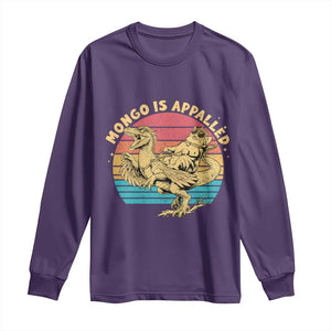 Mongo is Appalled Long Sleeve Shirt Vintage Princess Cat Riding Dinosaur TS14 Purple Print Your Wear