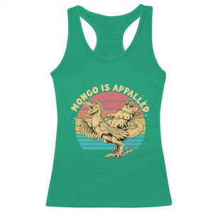 Mongo is Appalled Racerback Tank Top Vintage Princess Cat Riding Dinosaur TS14 Irish Green Print Your Wear
