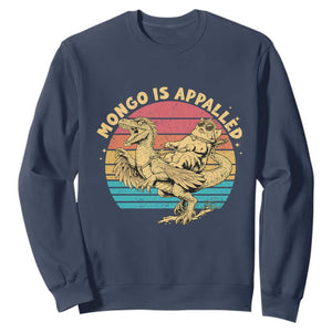 Mongo is Appalled Sweatshirt Vintage Princess Cat Riding Dinosaur TS14 Navy Print Your Wear