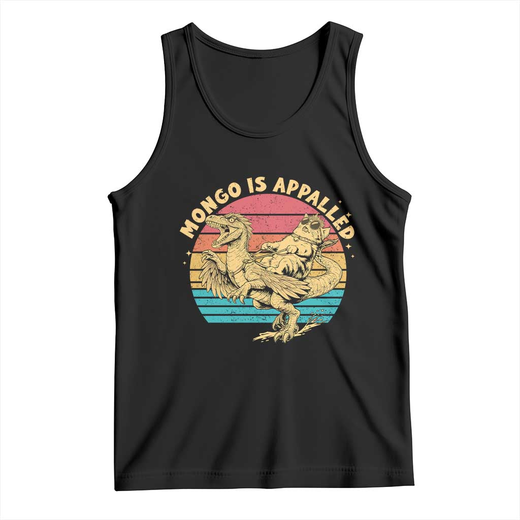 Mongo is Appalled Tank Top Vintage Princess Cat Riding Dinosaur TS14 Black Print Your Wear