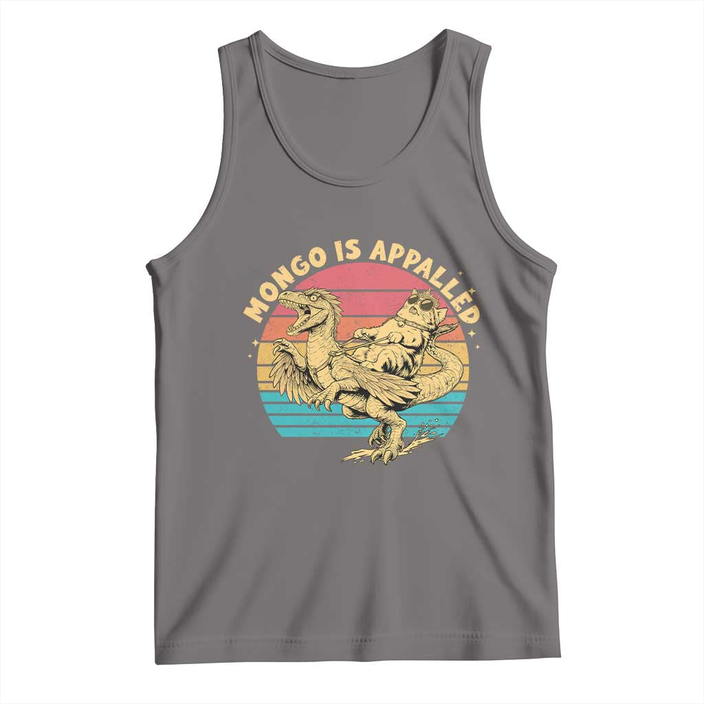 Mongo is Appalled Tank Top Vintage Princess Cat Riding Dinosaur TS14 Deep Heather Print Your Wear