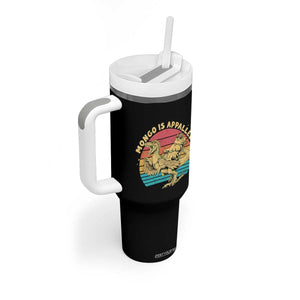 Mongo is Appalled Tumbler With Handle Vintage Princess Cat Riding Dinosaur TS14 Print Your Wear