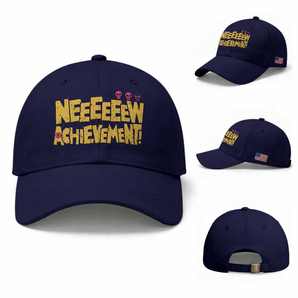 New Achievement Baseball Cap Funny Sci-Fi Book Lover TS14 Baseball Cap Universal Fit Dark Blue Print Your Wear