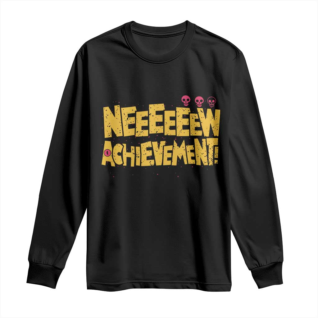 New Achievement Long Sleeve Shirt Funny Sci-Fi Book Lover TS14 Black Print Your Wear