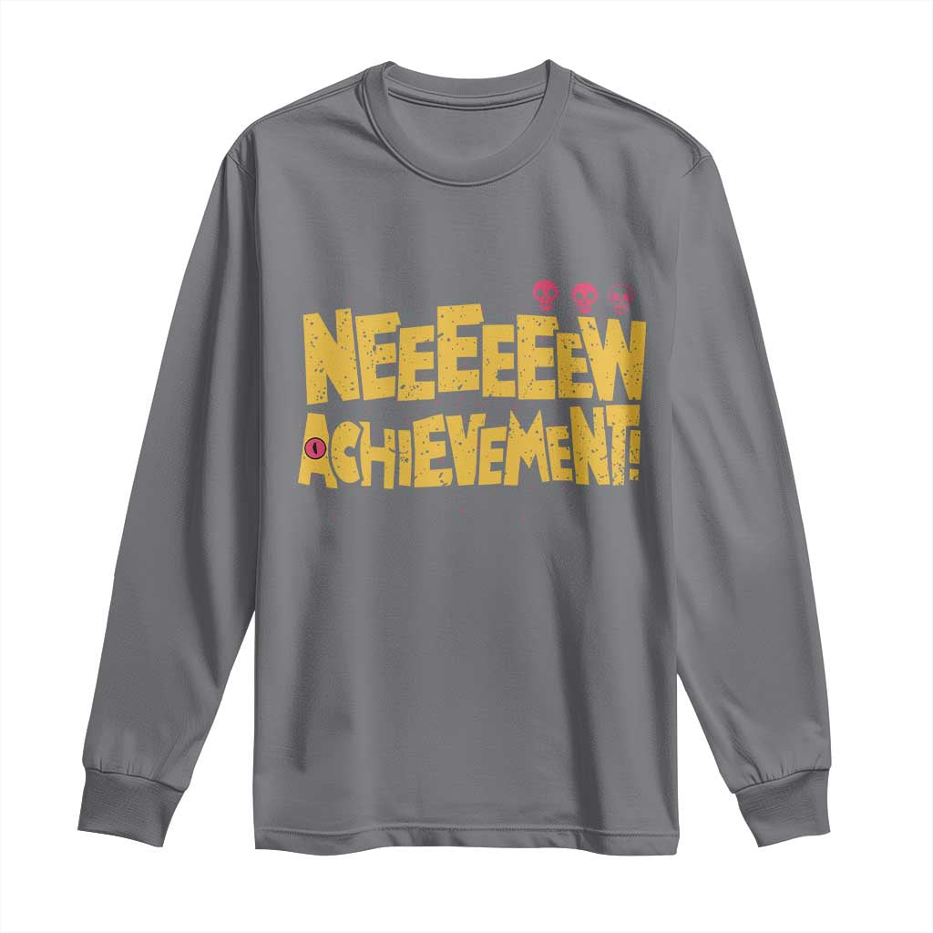 New Achievement Long Sleeve Shirt Funny Sci-Fi Book Lover TS14 Charcoal Print Your Wear